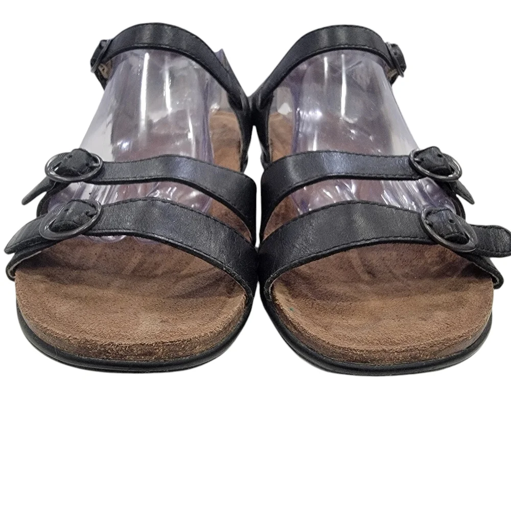 Dansko Janis Black Leather Ankle Strap Sandals Comfortable Women’s Size … - Picture 8 of 17